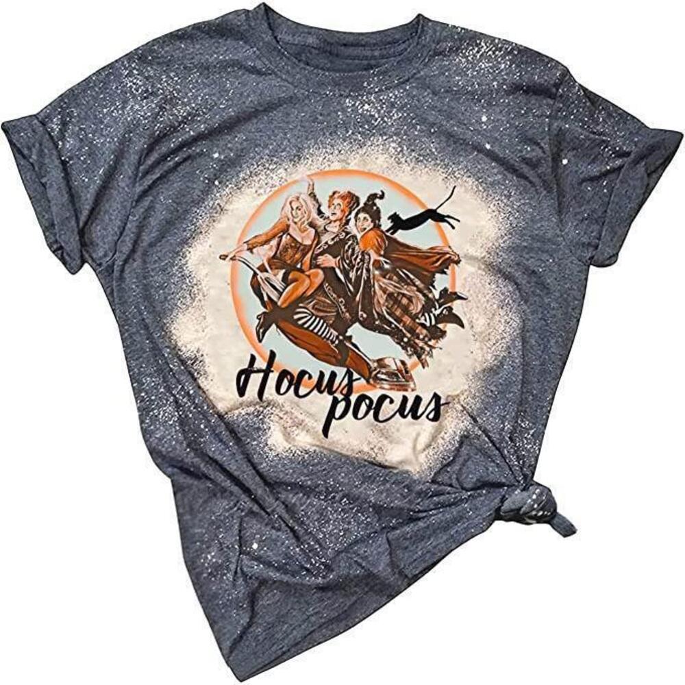 Hocus Pocus Bleached Shirt Halloween Tee